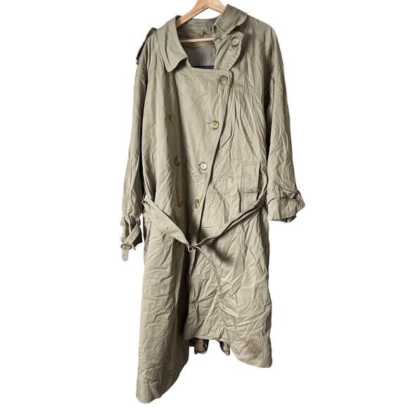 Burberry Other - Vintage Burberrys' Trench Coat tan 42 Long W/ Strap